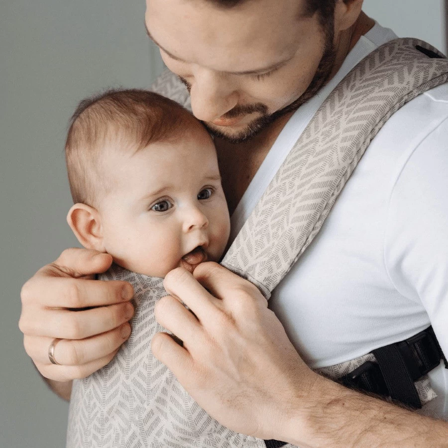 Zaffiro City Beige Leaves Ergonomische Draagzak 45394 - Afbeelding 4