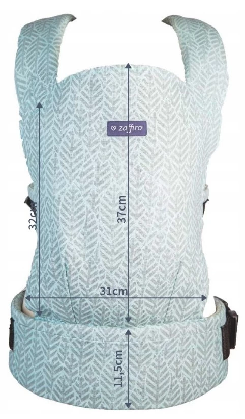 Zaffiro City Beige Leaves Ergonomische Draagzak 45394 - Afbeelding 2