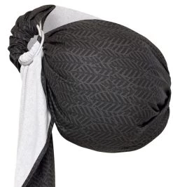 Zaffiro Hug Me Graphite Leaves Draagdoek N16 7862