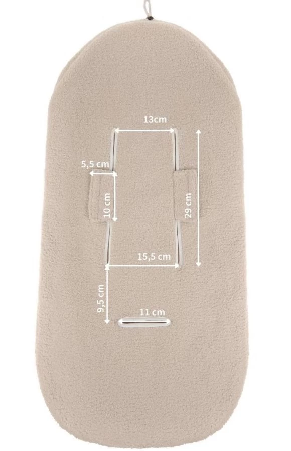 Zaffiro MINI Lama Blush Autostoel Voetenzak - Afbeelding 4